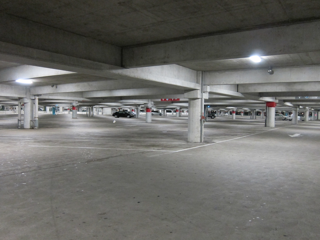 The parking garage of the future: empty? Credit: Joe Shlabotnik, Flickr